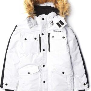 Diesel Jacket Parka Boy's Size 10-12 100% POLY
